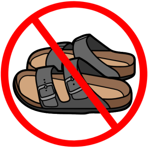 Closed-Toe Shoes Are Required For Axe Throwing
