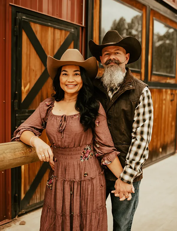 Double Edge Axe Throwing Centennial owners Chad & Amora Palmer