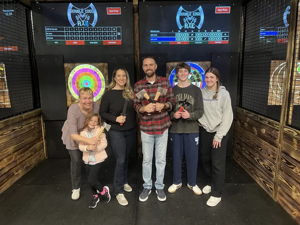 axe throwing is good for people of all ages and skill levels near Denver, CO